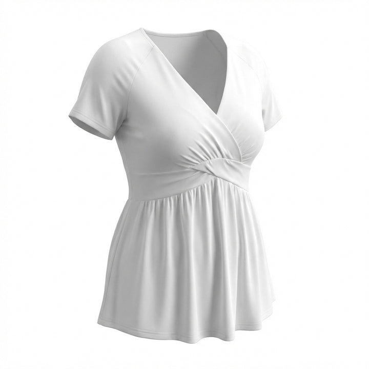 Women's Plus Size T-shirt V-neck Top