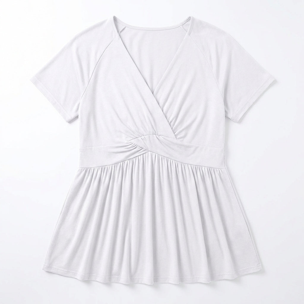 Women's Plus Size T-shirt V-neck Top