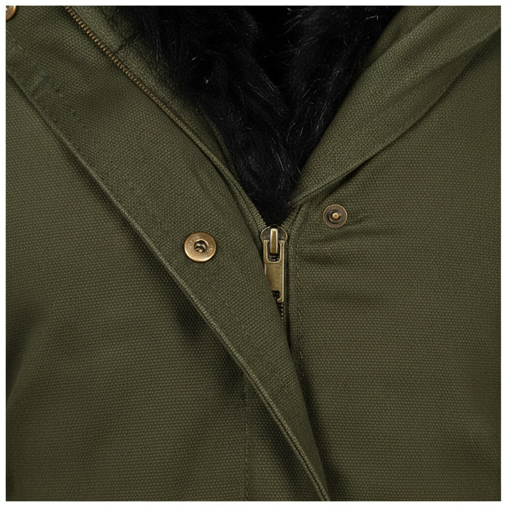 Women's Plush Hooded Parkas Winter Warm Thick  Zip-up Jackets Casual Mid-length Solid Buckle Pockets Coat Outerwear Clothing