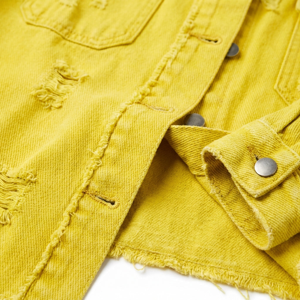 Women's Oversized Ripped Shacket – Casual Distressed Shirt Jacket for Fall & Spring