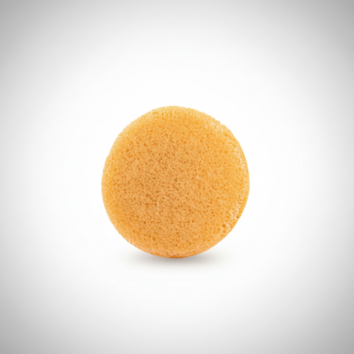 Round Konjac Facial Cleansing Sponge — Natural Konnyaku Exfoliator Face Wash Puff (5 Colours)