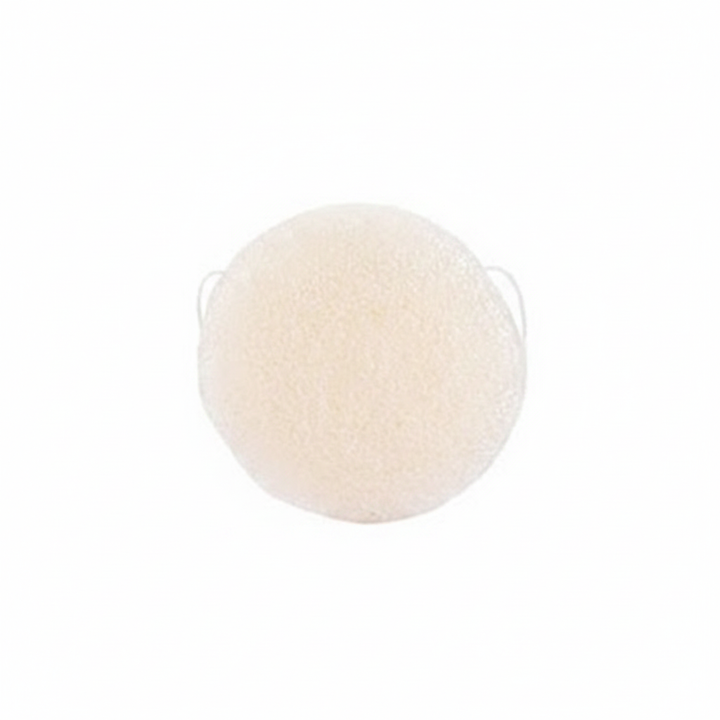 Round Konjac Facial Cleansing Sponge — Natural Konnyaku Exfoliator Face Wash Puff (5 Colours)