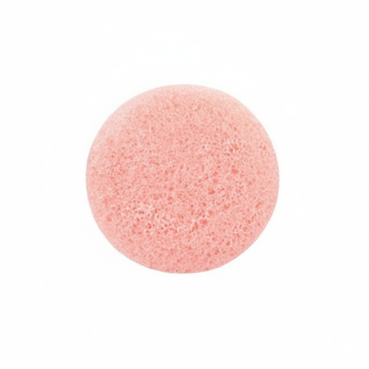 Round Konjac Facial Cleansing Sponge — Natural Konnyaku Exfoliator Face Wash Puff (5 Colours)
