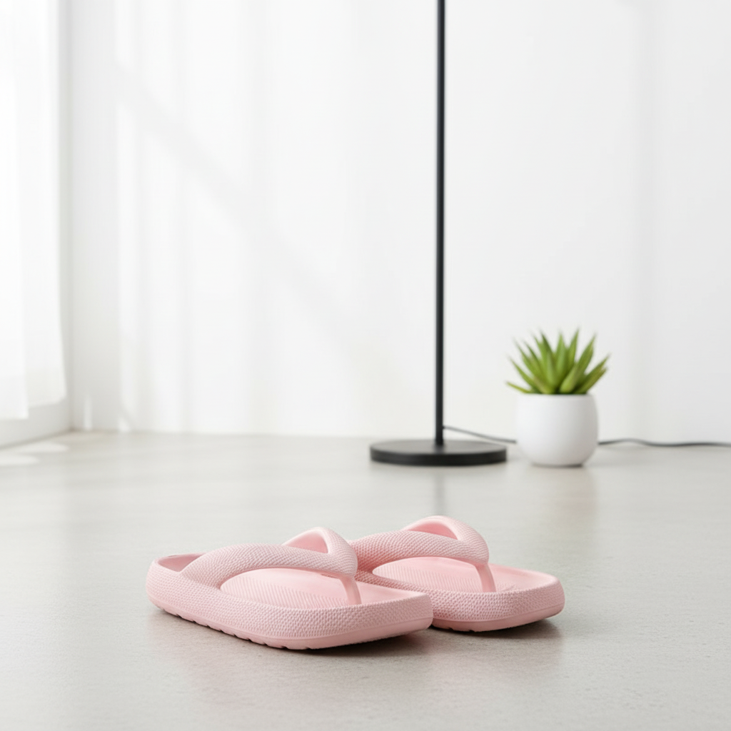 Clip Toe Shoes Eva Non-Slip Slippers Soft Sole Flip Flops Women Thick Bottom Bathroom Slides Summer