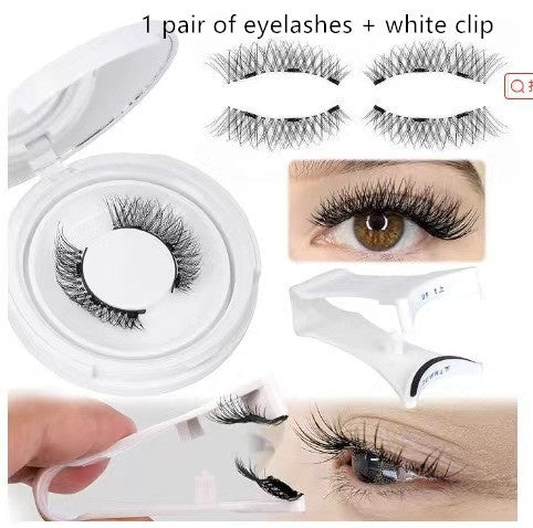 Magnetic Mink False Eyelashes — No-Glue Little Devil Style, Sizes 9–14 with Applicator Clip
