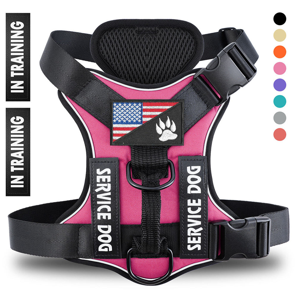 Reflective Breathable Dog Harness – Adjustable No-Pull Pet Strap