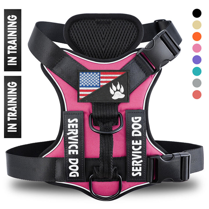 Reflective Breathable Dog Harness – Adjustable No-Pull Pet Strap