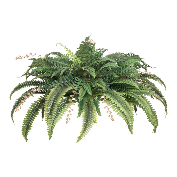 Large Artificial Hanging Boston Fern — 37–41in Spread, 80 Branches, Sunlight-Resistant Faux Fern for Home, Office & Outdoor