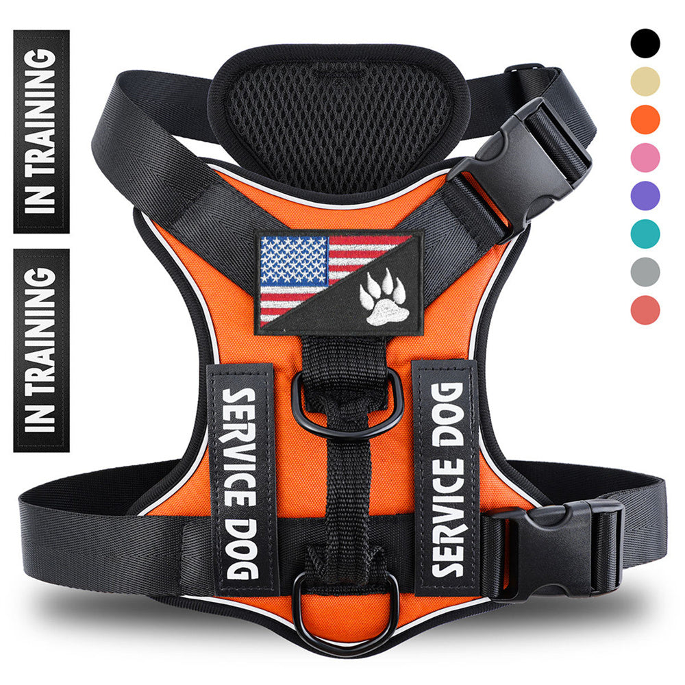 Reflective Breathable Dog Harness – Adjustable No-Pull Pet Strap