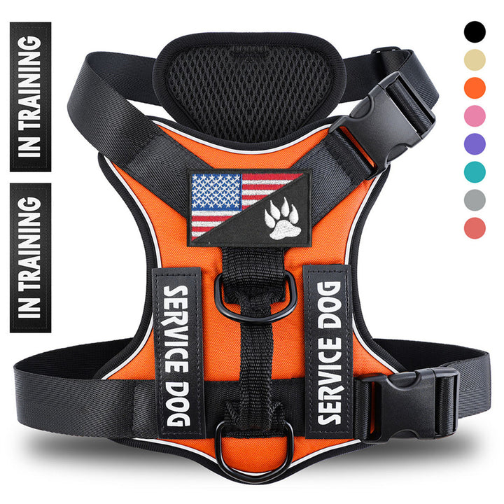 Reflective Breathable Dog Harness – Adjustable No-Pull Pet Strap