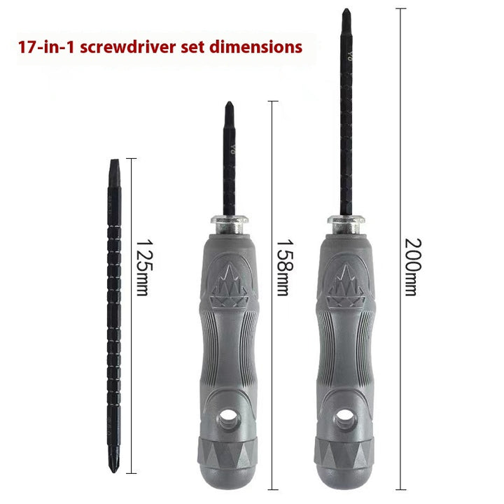 17-in-1 Magnetic Special-Shaped Screwdriver Set — Multi-Function Precision Driver Kit for Home, Garden & DIY