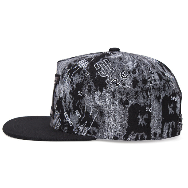 K Letter Baseball Cap Hip Hop Hat Size Adjustable