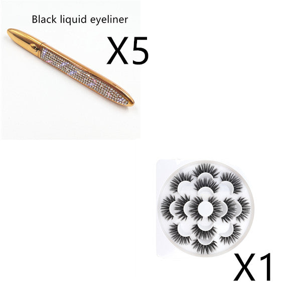 Self-Adhesive Eyeliner False Lashes — 25+ Styles, 3 Liner Colours (Black / Coffee / Transparent)