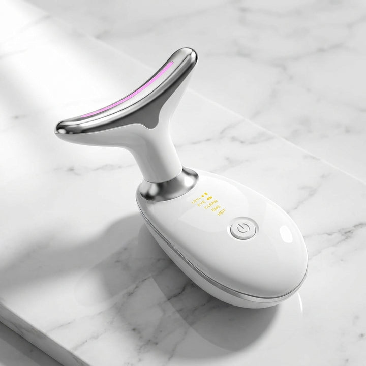 Neck Face Massager Face Sculpting Tool 3 Colour Modes And Vibration For Facial Massager For Double Chin