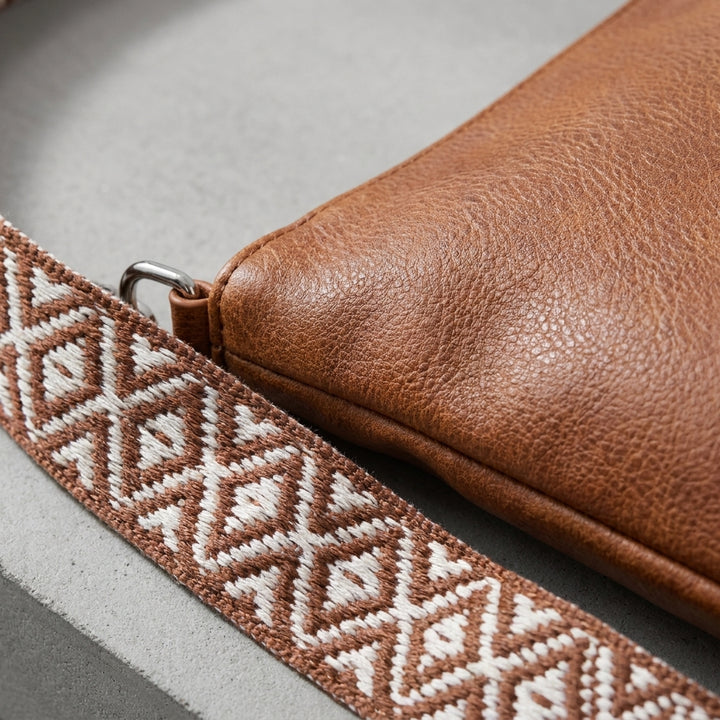 Multi-Pocket PU Leather Crossbody Bag – Women’s Adjustable Strap Shoulder Purse