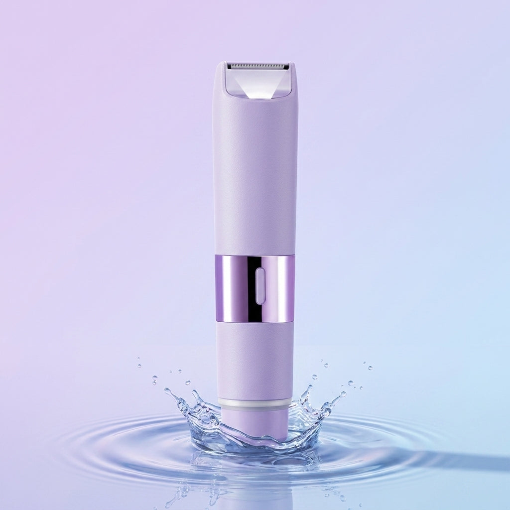 2-in-1 Bikini Trimmer for Women — IPX5 Waterproof Cordless Body Shaver, Wet & Dry Use, Rechargeable