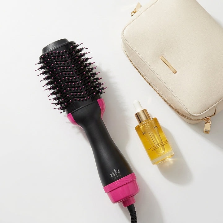 4-in-1 Hot Hair Brush Dryer Comb — Volumizer for Straightening, Curling & Drying