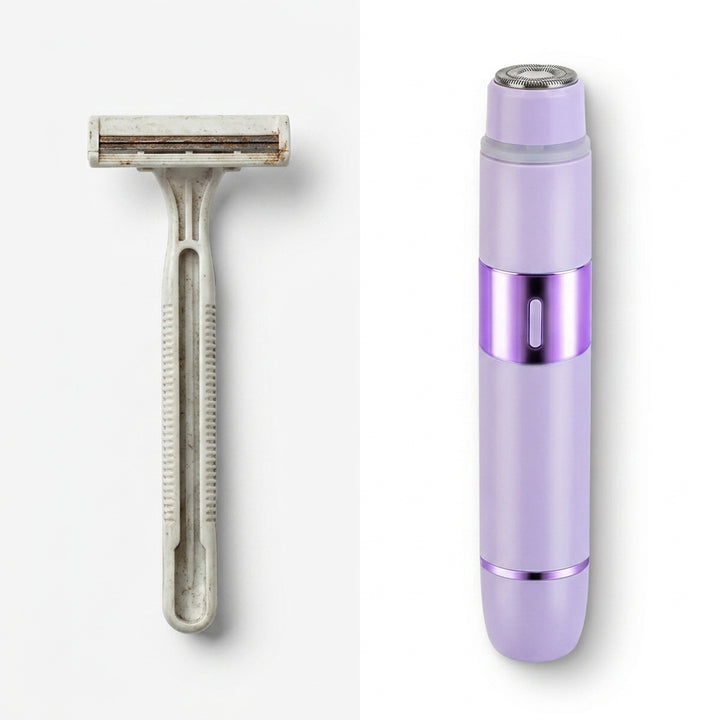 2-in-1 Bikini Trimmer for Women — IPX5 Waterproof Cordless Body Shaver, Wet & Dry Use, Rechargeable