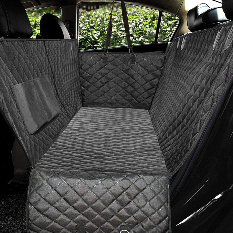 Waterproof Dog Car Seat Cover – Back Seat Protector with Mesh Window