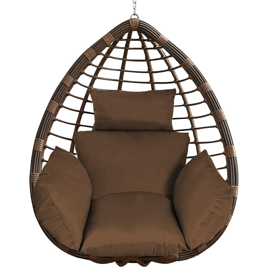 Egg Chair & Hanging Basket Cushion — Thickened Soft Swing Chair Pad with Headrest (9 Colours)