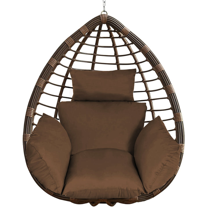 Egg Chair & Hanging Basket Cushion — Thickened Soft Swing Chair Pad with Headrest (9 Colours)