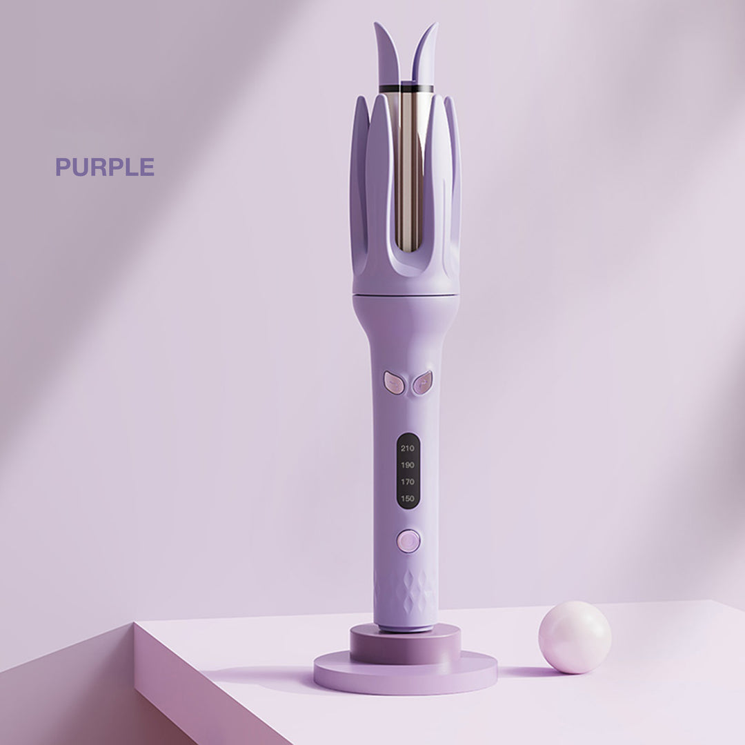 Spin And Curl, Automatic Hair Curling Iron For Healthy & Shiny, Effortless Curls & Waves, 28mm Barrel Hair Curler With 4 Temperature-adjusting Mode, Preset Temperature Settings For Each Hair Texture,