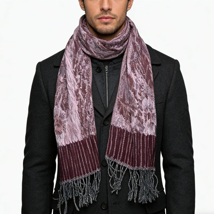 2pcs Glamorous Dinner Accessory Rich Jacquard Texture Catches Light Evening Jacquard Scarf,Luxe Look For Evening Wear,Scarf,vacation,daily Life,evening Party,Office Appropriate Subtlety For Women Men