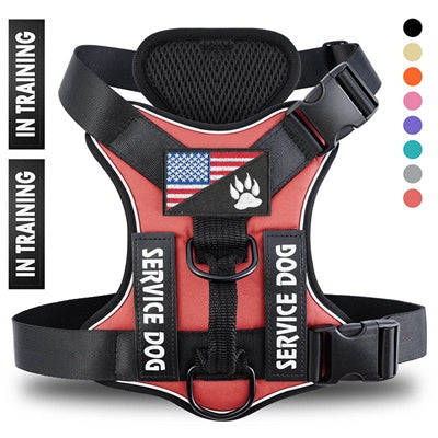 Reflective Breathable Dog Harness – Adjustable No-Pull Pet Strap