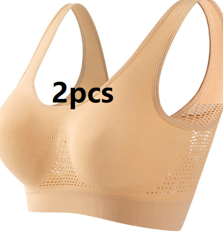 Seamless Full-Coverage Comfort Bra – Breathable Wireless Support Bra