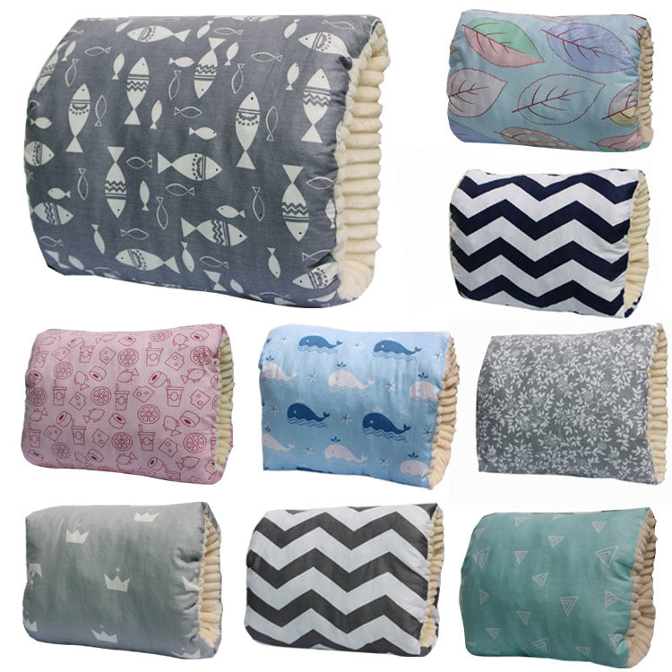 Adjustable Cotton Nursing Arm Pillow — Washable Breastfeeding Cushion & Arm Pad for Infant Feeding (Multiple Designs)