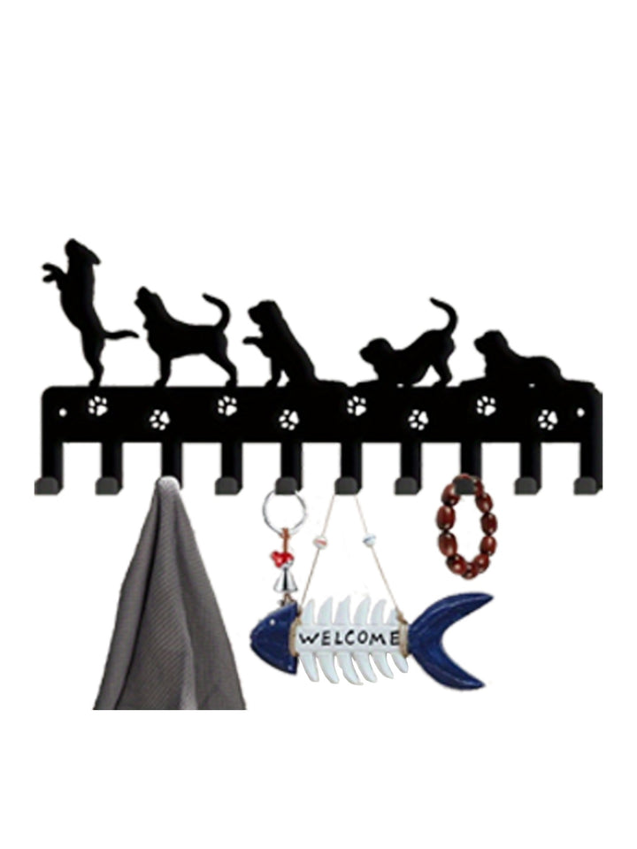 Animal-Inspired Wall-Mounted Key Holder — Detachable Upright Hook Organizer for Home & Entryway