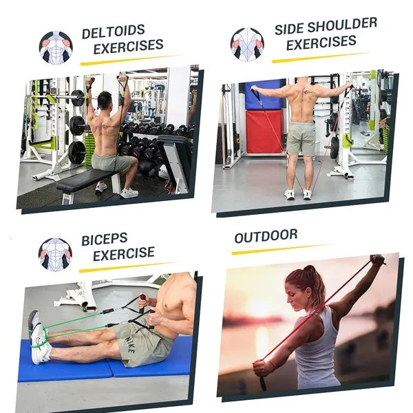 5 PC Set Resistance Band Resistance Bands, Exercise Bands, Exercise Resistance Bands