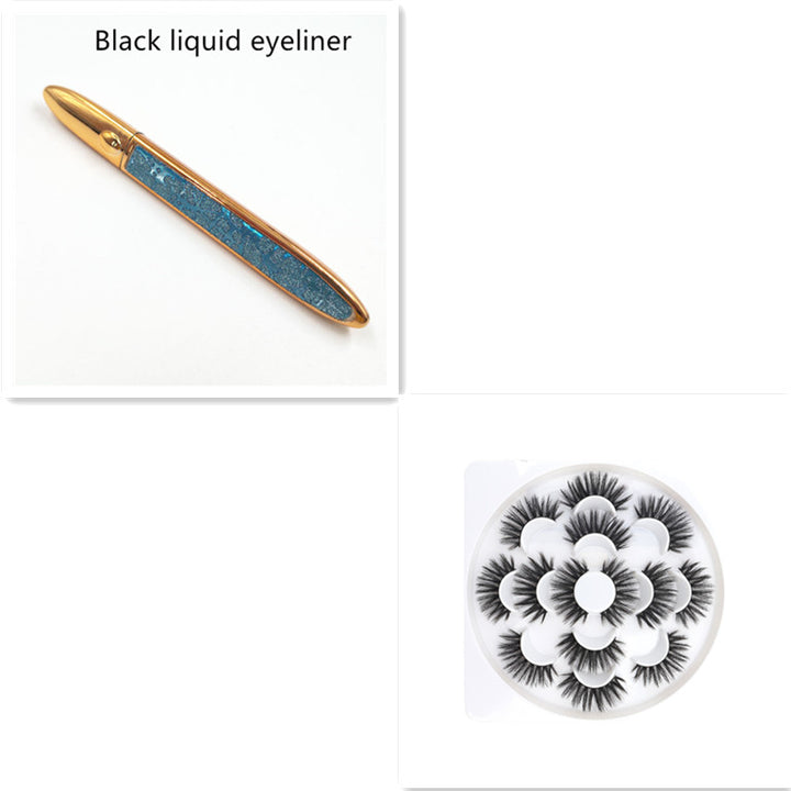 Self-Adhesive Eyeliner False Lashes — 25+ Styles, 3 Liner Colours (Black / Coffee / Transparent)