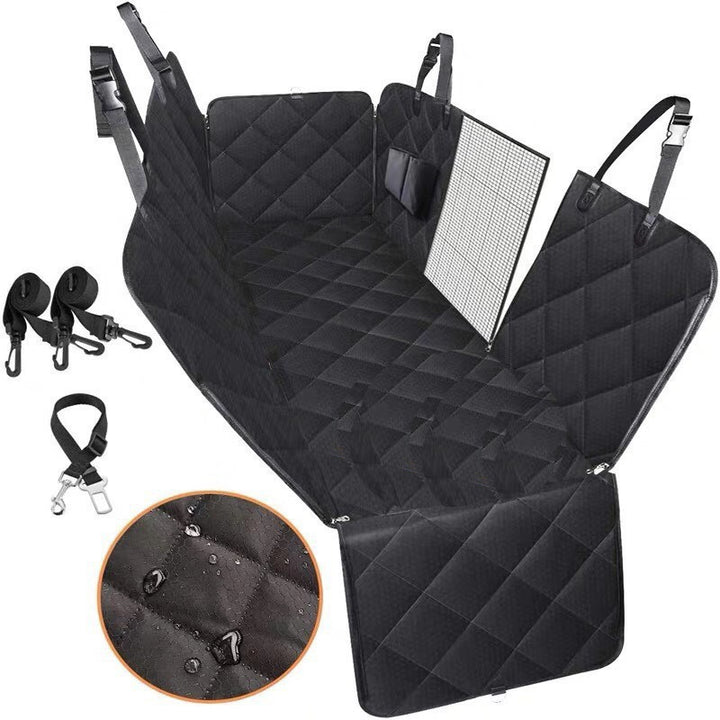 Waterproof Dog Car Seat Cover – Back Seat Protector with Mesh Window