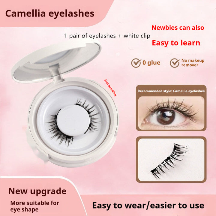 Magnetic Mink False Eyelashes — No-Glue Little Devil Style, Sizes 9–14 with Applicator Clip