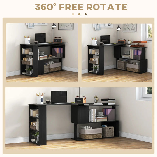 Computer Desk — Home Office Study Desk & Workstation for PC, Laptop & Dual Monitor Setup