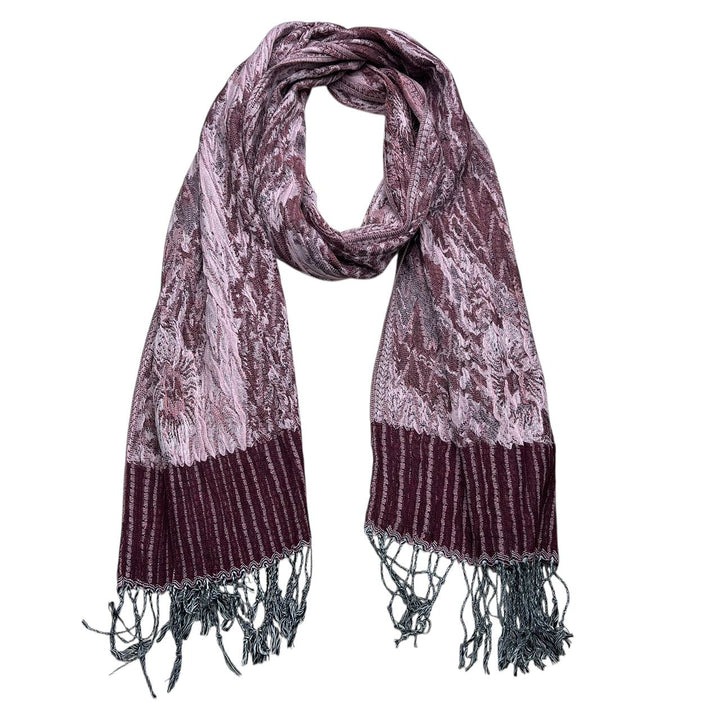 2pcs Glamorous Dinner Accessory Rich Jacquard Texture Catches Light Evening Jacquard Scarf,Luxe Look For Evening Wear,Scarf,vacation,daily Life,evening Party,Office Appropriate Subtlety For Women Men