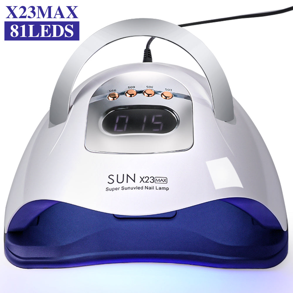 UV LED Nail Lamp, Nail Dryer For Gel Polish With 72Pcs-81Pcs Lamp Beads And Automatic Sensor 4 Timer Setting Professional Nail Art Tools