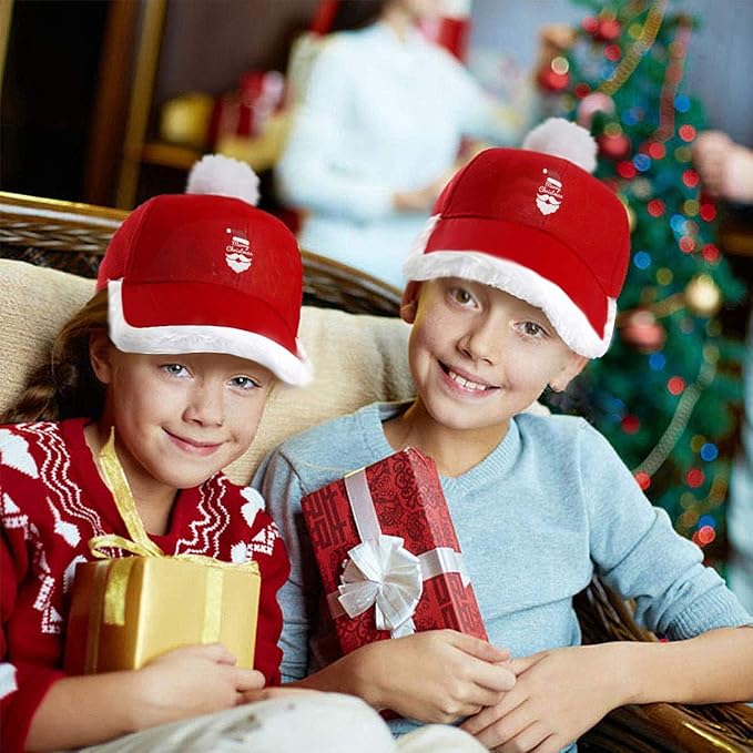 Merry Christmas Hat Unisex Vintage Adjustable Santa Baseball Cap