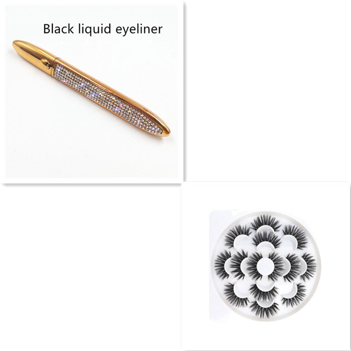 Self-Adhesive Eyeliner False Lashes — 25+ Styles, 3 Liner Colours (Black / Coffee / Transparent)