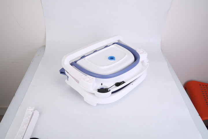 Foldable Baby Bath Tub with Built-In Thermometer — Collapsible Travel Bathtub with Drain Hole for Newborns & Toddlers 0–24 Months