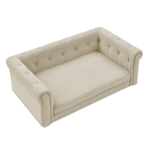 Elegant Elevated Dog Sofa Bed – Modern Pet Couch for Medium & Large Dogs