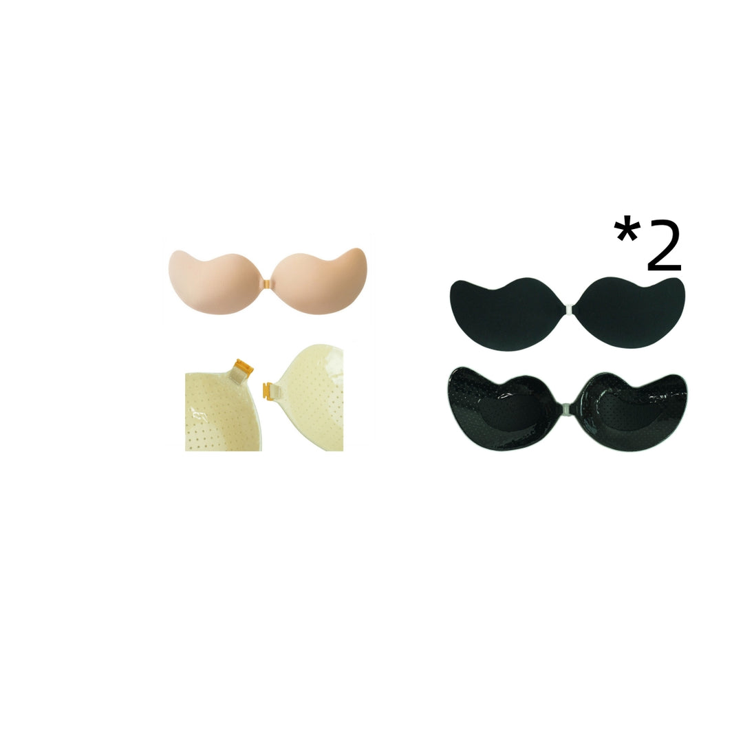 Deep V Invisible Silicone Bra – Strapless Push-Up Adhesive Bra