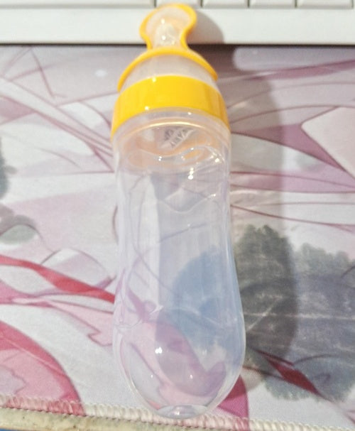 Baby Spoon Bottle Feeder — Squeeze Spoon Dispenser for Puree, Cereal & Baby Food (Multiple Colours & Sets)
