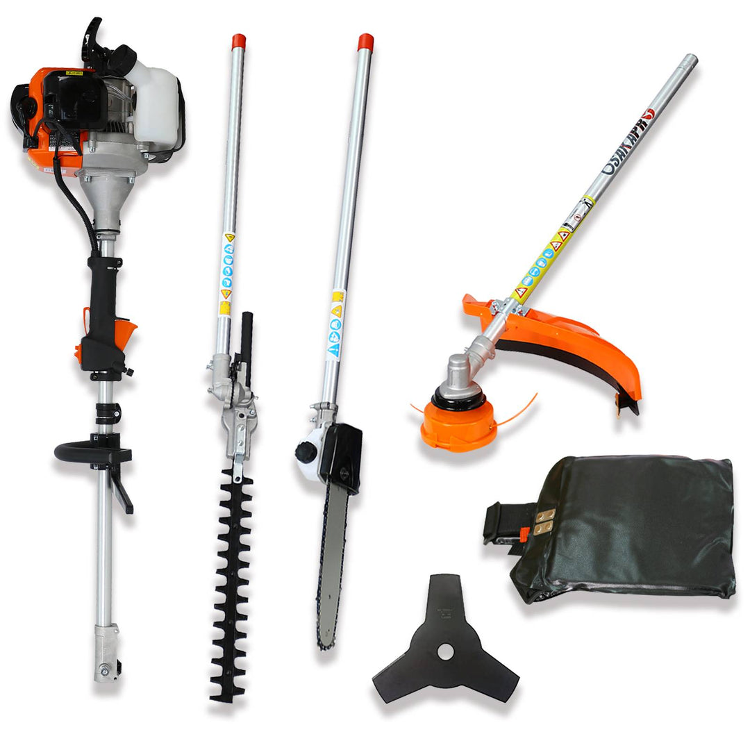 4-in-1 Gas-Powered Pole Multi-Tool System — Pole Saw, Trimmer & Garden Tool Combo (Variant A)