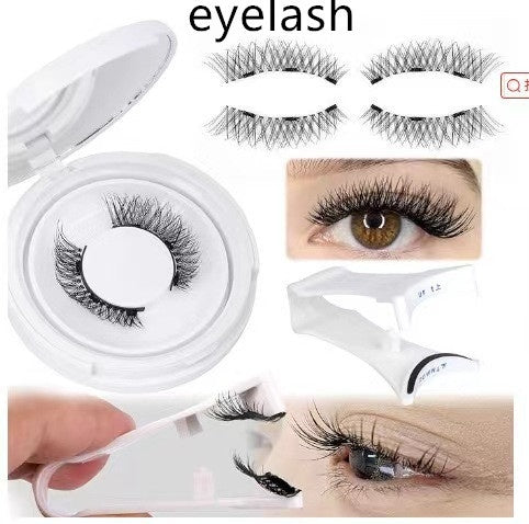 Magnetic Mink False Eyelashes — No-Glue Little Devil Style, Sizes 9–14 with Applicator Clip