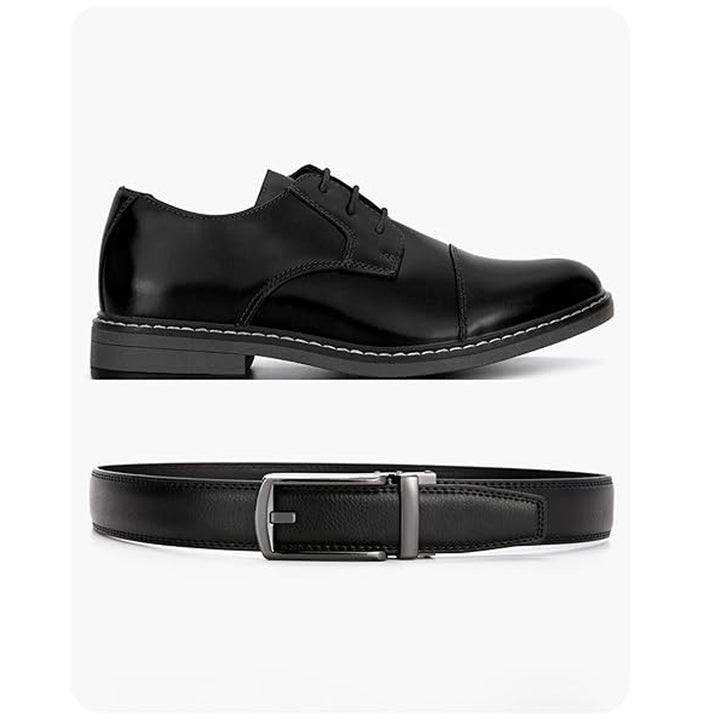 Ratchet Boy Belt With Snap Closure Adjustable For Casual And Formal Wear