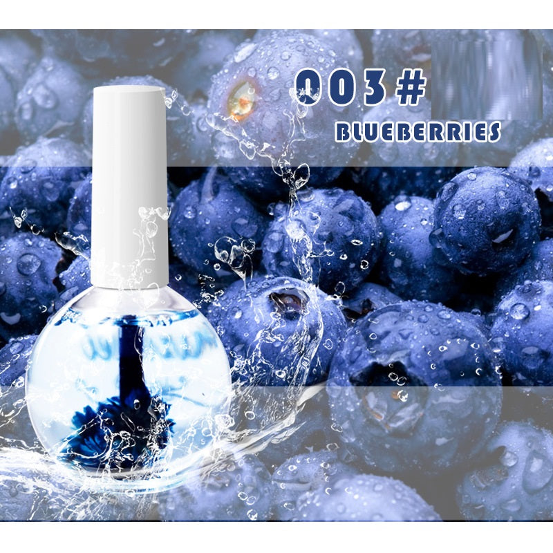 Dried Flower Nail Nutrition Oil — Anti-Hangnail Cuticle Moisturiser & Nail Treatment Base Coat, 8 Scents
