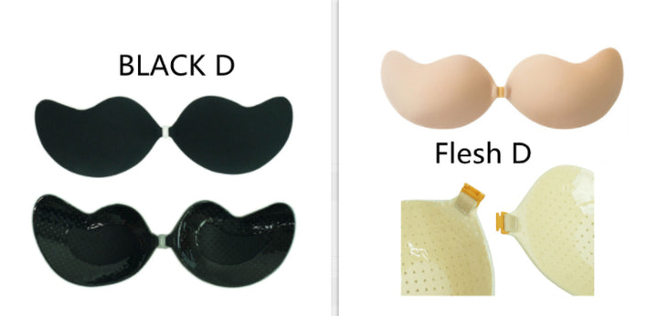 Deep V Invisible Silicone Bra – Strapless Push-Up Adhesive Bra
