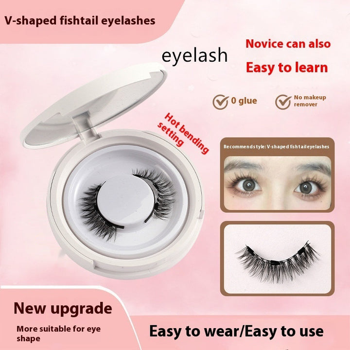 Magnetic Mink False Eyelashes — No-Glue Little Devil Style, Sizes 9–14 with Applicator Clip